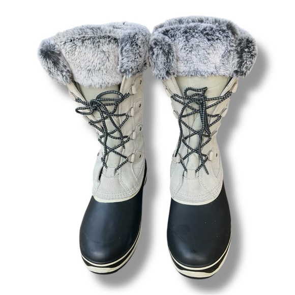 👢❄️ Khombu Women’s Quilted Winter Snow Boots Faux‎ Fur Size 9 ❄️👢 - Picture 2 of 6